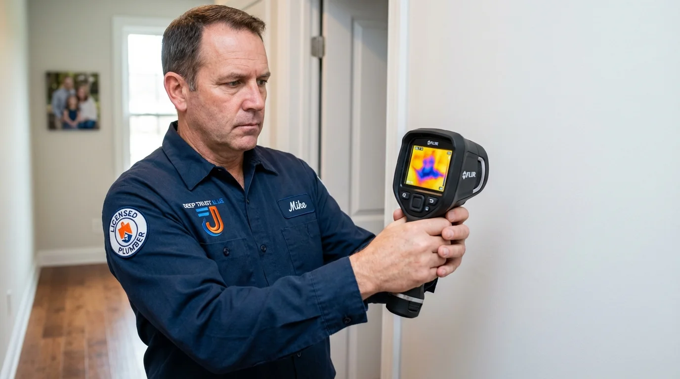 Thermal imaging leak detection by Johns Plumbing LLC in Lebec